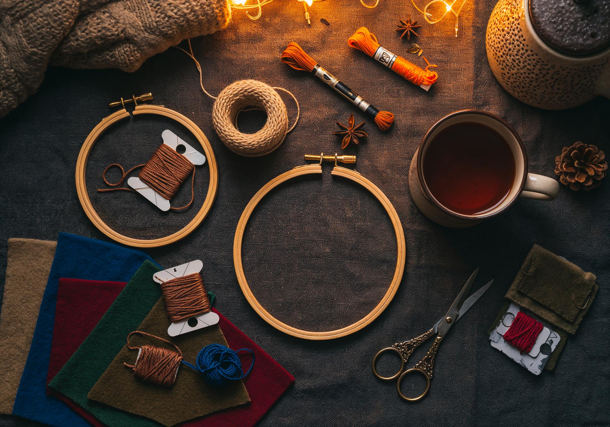 Wnętrze atelier z miejscem pracy