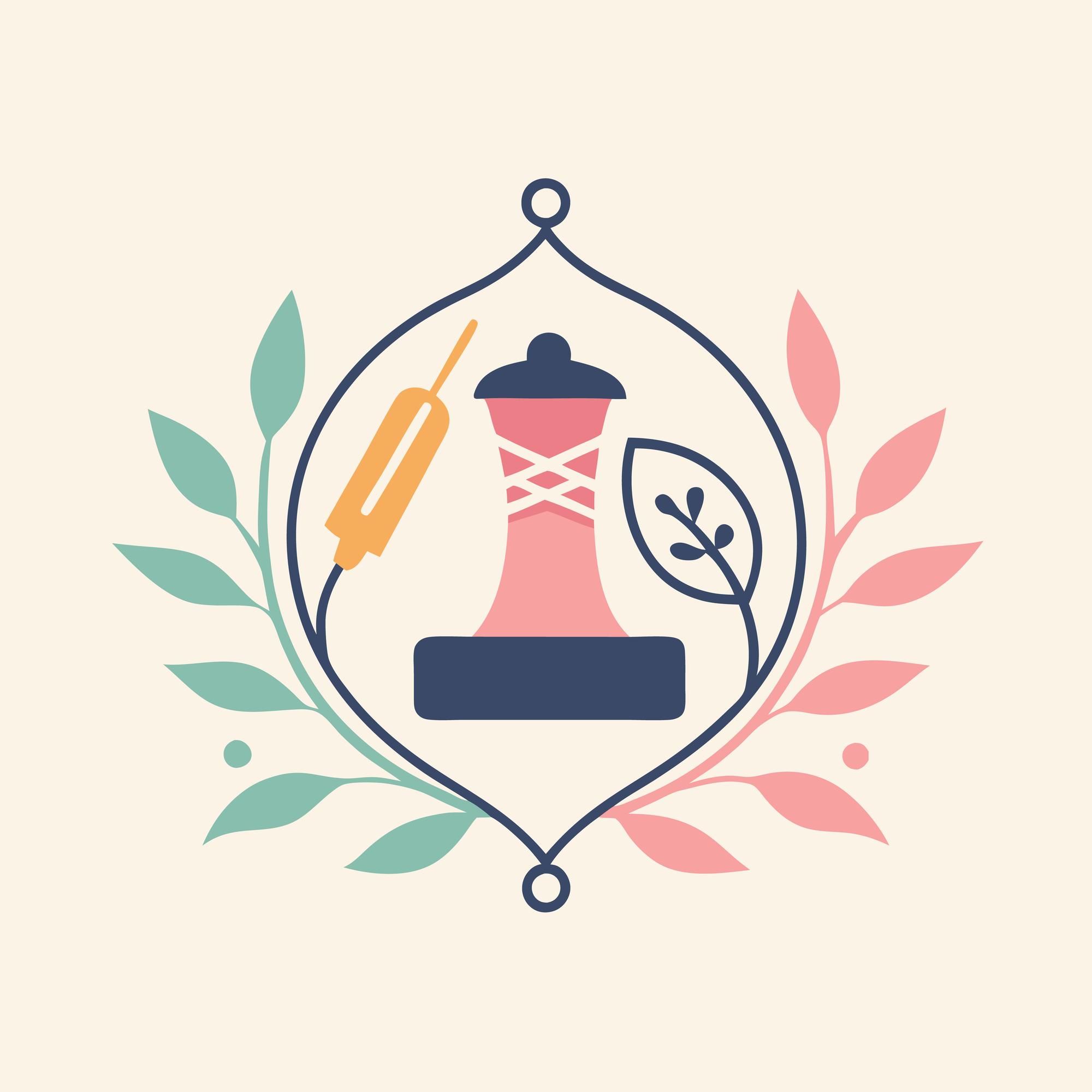 Kursy haftu ręcznego — Atelier Koronka logo